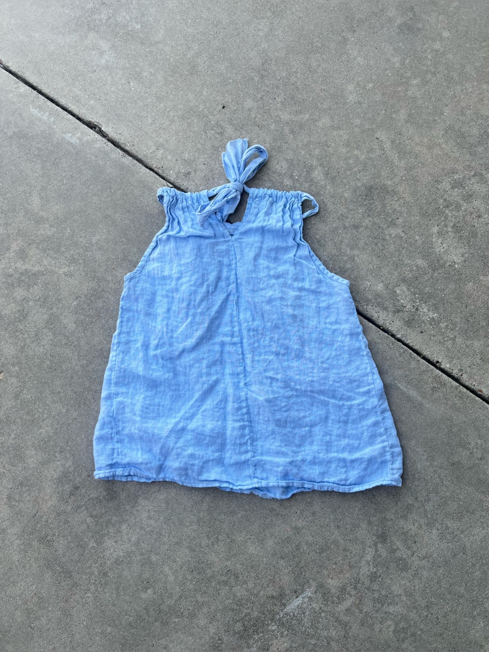 Bellambra Light Blue Linen halter top - Picture 3 of 3